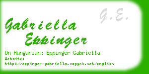 gabriella eppinger business card